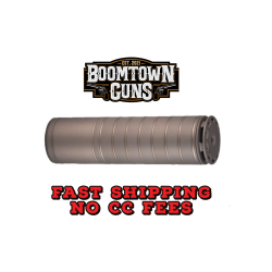 SilencerCo Scythe, Rifle Suppressor, 30 Caliber, Anodized Finish, Gray, Titanium Construction, 6.2oz SU5328