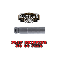 SilencerCo Velos Rifle Suppressor, 5.56MM/300WIN, 6.4 Long, 174 SS and Inconel 625 Construction, Matte Finish, Black, Includes Internal Charlie Flash Hider Front Cap, Charlie ASR Mount, ASR Muzzle Device, Spanner Wrench, and a Charlie Tool SU5419