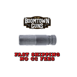 SilencerCo Velos K Suppressor, 556NATO/223 Remington, 4.76 Long, 12.4 oz, 17-4 Stainless Steel & Inconel 625 Construction, V-Series Cerakote Finish, Black, Includes Internal Charlie Flash Hider Front Cap, Charlie ASR Mount, ASR Muzzle Device, Spanner