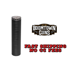 SilencerCo Scythe Series, Rifle Suppressor, 30 Caliber, Cerakote Finish, Black, 17-4 Stainless Steel Construction, Includes 5/8X24 Direct Thread Mount, 30 Caliber Single-Port Anchor Brake, Spanner Wrench, Bravo Multitool & Radial Tool SU5421