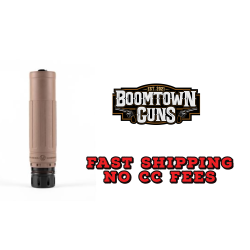 Dead Air Armament Sandman X, Suppressor, 7.62 NATO, Haynes 282 Construction, High Temperature Cerakote Finish, Flat Dark Earth, Includes DA438 KeyMo Adapter and DA116 KeyMicro 3 Prong Flash Hider with 5/8-24 Thread Pitch SMXKMFDE