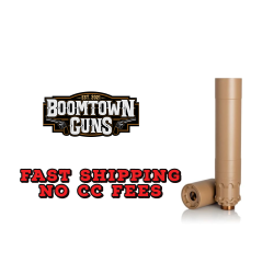 Rugged Suppressors Obsidian 45 with ADAPT Modular Technology, Pistol Suppressor, .45 ACP, Includes .578X28 Piston, Aluminum Tube, 17-4 PH Baffles, Flat Dark Earth Cerakote Finish OBSFDE45