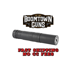 Rugged Suppressors Radiant762 Suppressor, 7.62mm rated to 300 Remington Ultra Magnum, Modular, Full Auto Rated, Titanium and Stellite, Black, Weighs 9.4oz in 5.1 Configuration and 12.5oz in 7.5 Configuration, Black Finish RAD01762