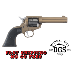 Ruger 2004 Wrangler  22 LR 6 Shot 4.62 Burnt Bronze Cerakote Barrel, Black Cerakote Cylinder, Burnt Bronze Cerakote Frame Black Checkered Polymer Grips