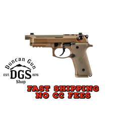 Beretta USA JS92QM9A4GM M9A4 Centurion 9mm Luger 5.10 Barrel 18+1, Flat Dark Earth Cerakote Polymer Frame, Serrated Steel Optic Cut Slide, Polymer Grip & Decocker Safety