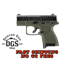 Beretta USA JAXN9278A1 APX A1 Carry Micro-Compact Frame 9mm Luger 8+1 3 Blued Steel Barrel, Black Serrated Steel Slide, OD Green Polymer Frame, Polymer Grip