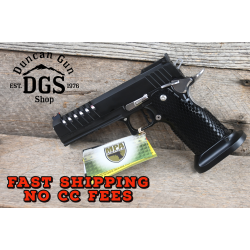 MASTERPIECE ARMS DS9 HYBRID 9MM BLACK AND STAINLESS  WITH BLACK TRIGGER MPADS9HYBRIDBLKSTNLS