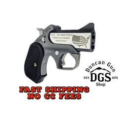 BOND ARMS 30TH XL ANNIVERSARY ENGRAVED ROUGH SERIES 45LC/410 3IN FLAT SIDED STAINLESS STEEL BARREL STAINLESS STEEL FRAME WITH ROUGH SERIES FINISH TRIGGER GUARD AND B6 EXTENDED GRIPS LIMITED EDITION BA30THXL-45LC/410