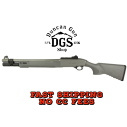 Beretta USA J131M2CTT187GR 1301 Tactical C Mod 2 12 Gauge Semi-Auto 3 7+1 18.50 Chrome Lined Steel Barrel, Picatinny Rail Aluminum Receiver, Gray w/Aggressive Texture Gray Fixed Synthetic Stock