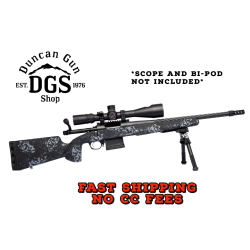 Horizon Firearms RF018S221814T17 Vandal Dark 2 22 Creedmoor 18 Black Fluted Threaded Barrel, Picatinny Rail Receiver, Arca Rail Forend, Textured Iota Carbon Fiber Stock