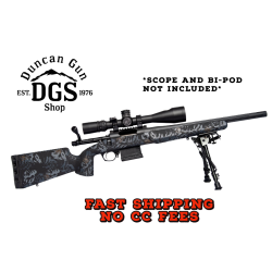 Horizon Firearms RF015P221814T21 Villain  22 Creedmoor 18 Black Fluted Threaded Barrel, Black Picatinny Rail Steel Receiver, Iota EKO Carbon Fiber Stock