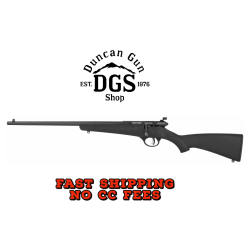 Savage Arms 13843 Rascal  Youth 22 LR 1rd 16.13 Matte Black Sporter Barrel, Matte Black Carbon Steel Receiver, Black Fixed Synthetic Stock, Left Hand