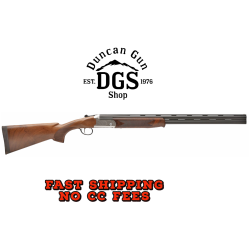 Stevens 22594 555 E 28 Gauge 2.75 26 Over/Under Vent Rib Barrel, Silver Engraved Receiver, Oiled Turkish Walnut Stock, Includes Five Chokes, Ambidextrous Hand
