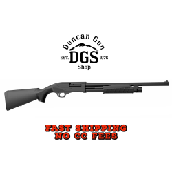 Retay USA GPSTAC18 GPS Tactical Inertia Plus 12 Gauge with 18.50 Deep Bore Drilled Barrel, 3 Chamber, 5+1 Capacity, Matte Black Metal Finish & Black Synthetic Stock Right Hand (Full Size)