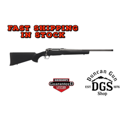 Savage Arms 58277 110 Trail Hunter Lite Full Size 7mm Rem Mag 3+1 20 Fluted/Threaded Barrel, Drilled & Tapped Steel Receiver, Black Fixed Synthetic Stock