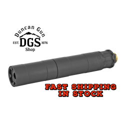 Rugged Suppressors Obsidian 9 with ADAPT Modular Technology, Pistol Suppressor, 9MM, Includes 1/2X28 Piston, Aluminum Tube, 17-4 PH Baffles, Black Cerakote Finish OBS0009