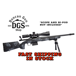 Horizon Firearms RF018S221814T17 Vandal Dark 2 22 Creedmoor 18 Black Fluted Threaded Barrel, Picatinny Rail Receiver, Arca Rail Forend, Textured Iota Carbon Fiber Stock