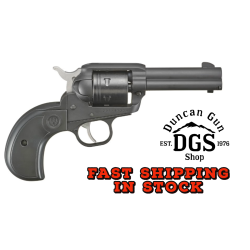 Ruger 2015 Wrangler  22 LR 6 Shot 3.75 Black Cerakote Steel Barrel, Black Cerakote Aluminum Frame, Black Cerakote Cylinder, Black Birdshead Grip, Exposed Hammer