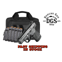 SMITH AND WESSON M&P 9 SHIELD PLUS 9MM 3.1IN BARREL 13RD OR TS CARRY ON BUNDLE WITH SAVIOR SPECIALIST BAG AND 6 TOTAL MAGS 14724