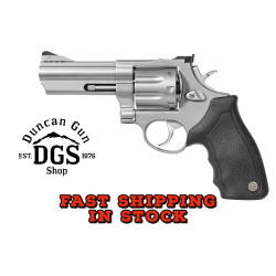 Taurus 2608049 608  38 Special +P or 357 Mag 8 Shot 4 Ported Barrel, Overall Matte Finish Stainless Steel, Finger Grooved Black Rubber Grip & Adjustable Rear Sight