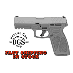 Taurus 1G3B949G G3  Full Size Frame 9mm Luger 15+1/17+1 4 Matte Stainless Steel Barrel, Matte Serrated Stainless Steel Slide, Gray Polymer Frame w/Picatinny Rail, Polymer Grip, Right Hand
