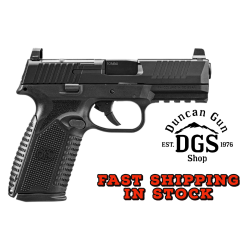 FN 66101379 510 MRD Full Size 10mm Auto 15+1, 4.10 Black Target Crown Steel Barrel, Black PVD Optic Cut/Serrated Steel Slide & Polymer Frame w/Picatinny Rail, Ambidextrous
