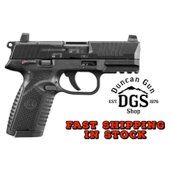 FN 66101013 502 MRD Full Size 22 LR 10+1 4 Black Target Crown Steel Barrel/Black PVD Optic Ready/Serrated Slide/Black Polymer Frame w/Accessory Rail/Black Textured Polymer Grips Ambidextrous