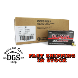 CCI 0021 Blazer High Velocity 22LR 40gr Lead Round Nose 50 Per Box/100 Case
