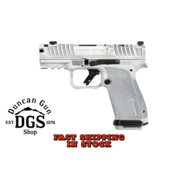 CANIK METE MC9 Prime, Semi-automatic, Striker Fired, Compact, 9MM, 3.64 Barrel, Compensated Slide and Barrel with Blast Chamber, Night Sights, Optics Ready, Arctic Distressed White Finish, 17 Rounds, 2 Magazines HG8328AD-N
