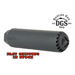 HUXWRX Safety Company Flow 556 Ti, Suppressor, 6.8 Long, 556NATO, 1/2x28 Flash Hider, C-Series Cerakote Finish, Black, Grade 5 Titanium Construction 3292