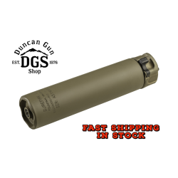 Surefire 2nd Gen SOCOM Rifle Suppressor, RC2, 5.56MM, Dark Earth Finish, End Mount Fast Attach SOCOM556-RC2-DE