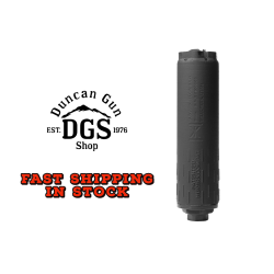 HUXWRX Safety Company Flow 9K Ti, Suppressor, 5.33 Without Booster Assembly, 5.87 with Included 1/2x28 Booster, 9MM, Titanium Construction, Cerakote Finish, Black 2949