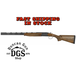Stevens 22154 555 Compact 20 Gauge 3 2rd 24 Black Semi-Gloss Over/Under Vent Rib Barrel, Oiled Turkish Walnut Stock Ambidextrous Hand