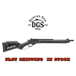 Marlin 70901 1895 Dark 45-70 Gov 5+1 16.17 Threaded, Black, M-Lok Handguard, Synthetic Stock with Cheek Riser & M-Lok Slots, Muzzle Brake, Adj Ghost Ring/Fiber Optic Sights, Optics Mount