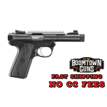 Ruger 40190 Mark IV 22/45 22 LR 10+1 4.40 Stainless Threaded Bull Barrel, Black Picatinny Rail Receiver, Black Polymer Frame, Black Checkered Polymer Grip