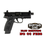 FN 66101010 502 Tactical 22 LR 10+1 15+1 4.60 Black Steel Threaded Barrel, Black Optic Ready/Serrated Slide & Polymer Frame w/Picatinny Rail, Black Textured Polymer Grip, Ambidextrous