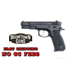 CZ-USA 91102 CZ 75 B  9mm Luger 16+1 4.60 Steel Barrel, Black Serrated Steel Slide, Black Polycoat Steel Frame w/Beavertail, Black Plastic Grip