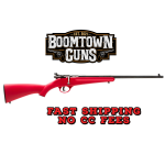 Savage Arms 13795 Rascal  Youth 22 LR 1rd 16.13 Matte Black Sporter Barrel, Matte Black Carbon Steel Receiver, Red Fixed Synthetic Stock, Right Hand
