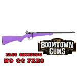 Savage Arms 13783 Rascal  Youth 22 LR 1rd 16.13 Matte Black Sporter Barrel, Matte Black Carbon Steel Receiver, Purple Fixed Synthetic Stock, Right Hand