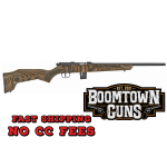 Savage Arms 96637 93R17 Minimalist 17 HMR 10+1 Cap 18 Matte Black Rec/Barrel Natural Brown Laminate Boyd's Minimalist Stock Right Hand (Full Size)