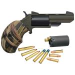 NAA HUNTSMAN MINI-REVOLVR 22LR/22WMR 2 FIXED OD GRN