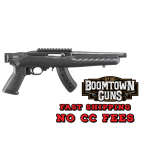 Ruger 4938 22 Charger  22 LR 15+1 8 Black Steel/Threaded Barrel, Matte Black Ergonomic Polymer Grip, Features Picatinny Rail w/Intergrated QD Cup