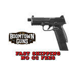 FN 66101375 510 Tactical Full Size Frame 10mm Auto 22+1, 4.71 Black Target Crown Steel Barrel, Black PVD Optic Cut/Serrated Steel Slide & Polymer Frame w/Picatinny Rail, Ambidextrous