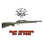 CVA CASCADE SR 300AAC 16.5 W/RAIL THREADED BLACK/OD GREEN