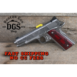 Cnc Firearms CNCPREMIER45 Kimber 1911 Premier 45 ACP 7+1 5 Stainless Steel Barrel, Stainless Steel Engraved Scrollwork/Serrated Slide, Stainless Steel Frame, Engraved Rosewood Grip