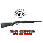 Ruger 8322 American Rimfire  Full Size 22 WMR 9+1 18 Satin Blued Threaded Barrel, Satin Blued Drilled & Tapped Steel Receiver, Black Synthetic Adjustable Stock, Right Hand