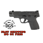 Smith & Wesson M&P9 Shield Plus, Performance Center, Striker Fired, Semi-automatic, Polymer Framed Pistol, Micro-Compact, 9MM, 4 Ported Barrel, Armornite Finish, Black, Front Night Sight, Blacked Out Rear Sight, Manual Safety, Optic Ready, 2 Magazine