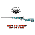 Savage Arms 13802 Rascal Minimalist Youth 22 LR 1rd 16.12 Matte Black Threaded Barrel, Satin Black Carbon Steel Receiver, Gray & Teal Hybrid Boyd's Minimalist Laminate Stock, Right Hand