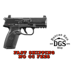 FN 66101013 502 MRD Full Size 22 LR 10+1 4 Black Target Crown Steel Barrel/Black PVD Optic Ready/Serrated Slide/Black Polymer Frame w/Accessory Rail/Black Textured Polymer Grips Ambidextrous