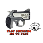 BOND ARMS 30TH ANNIVERSARY ENGRAVED ROUGH SERIES 45LC/410 3IN FLAT SIDED STAINLESS STEEL BARREL STAINLESS STEEL FRAME WITH ROUGH SERIES FINISH TRIGGER GUARD AND RUBBER PANEL GRIPS LIMITED EDITION BA30TH-45LC/410